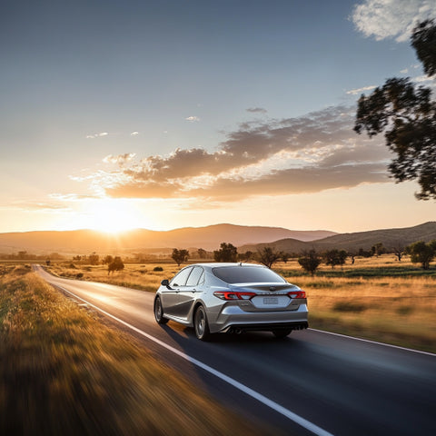 voiture toyota camry sur la route